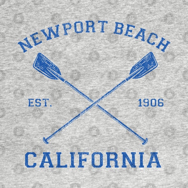 Vintage Newport Beach Vacation Illustration by Vector Deluxe